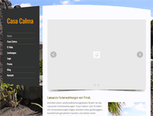 Tablet Screenshot of casa-calma.com
